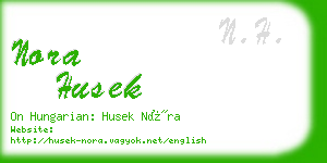 nora husek business card